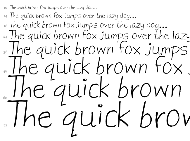 Morning Coffee font waterfall